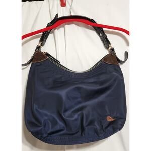 Dooney & Bourke Navy Nylon Hobo Shoulder Handbag Purse No Hang Tag